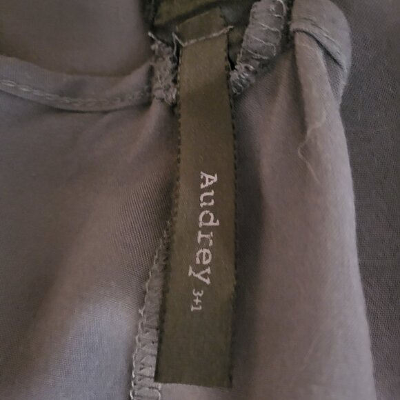 Grey Drape Neck hand beaded racer back mini dress/ swimsuit cover - Picture 6 of 7